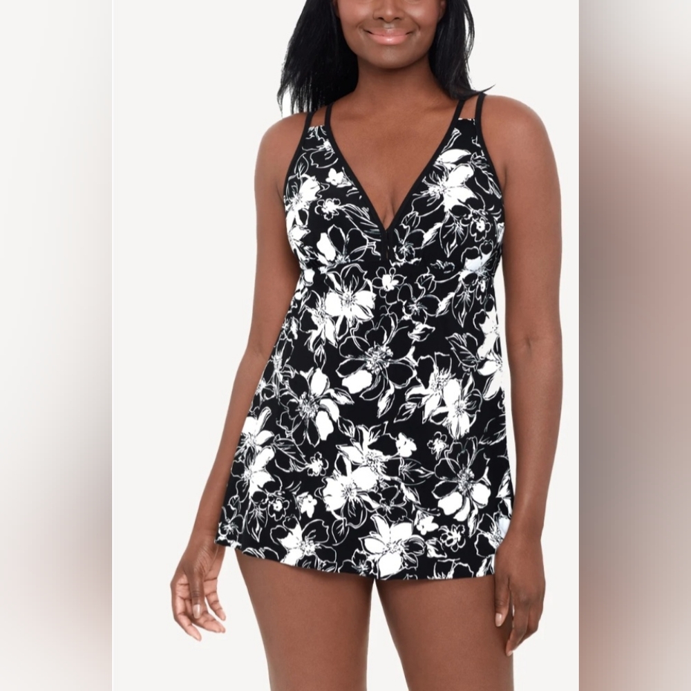 NWT TRIMSHAPER Summer Breeze Tracey Swimdress